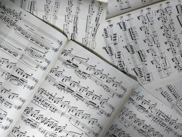 弾きたい曲が書かれた楽譜